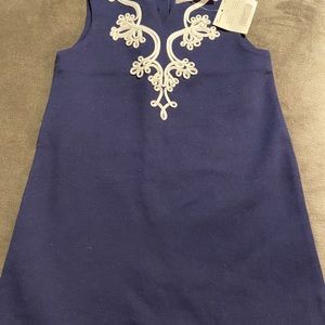 Janie & Jack navy toddler dress; size 3